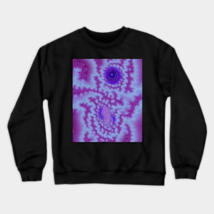 Purple Fractal Series Design 1 Crewneck Sweatshirt